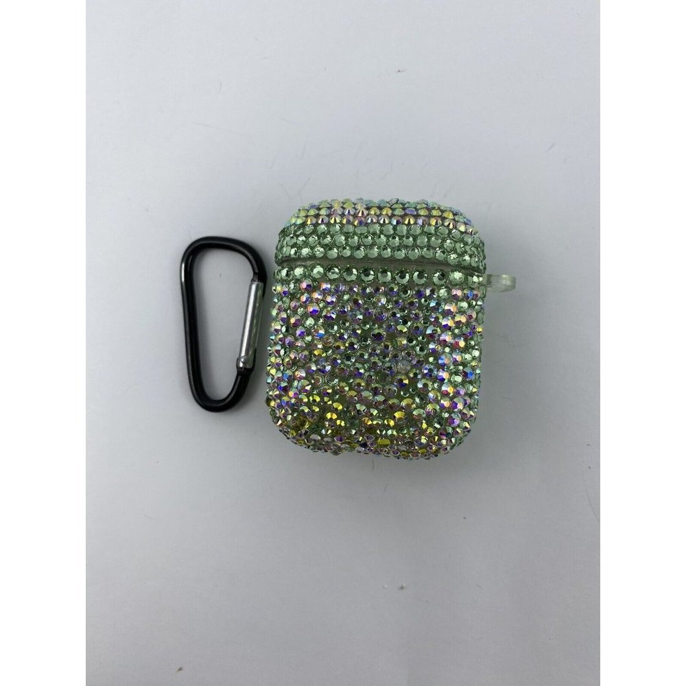 Crystal Shell Case Fits Air Pod Handmade With Rhinestones - Picture 2 of 7
